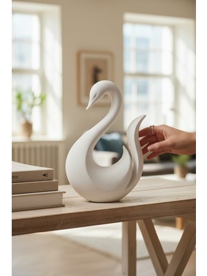 Pazarois Kuğu Figürlü Biblo