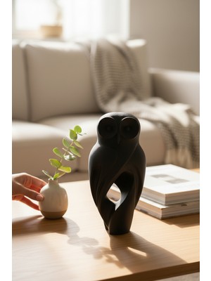 Pazarois Baykuş Figürlü Dekoratif Biblo