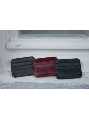 Luciaonline Siyah Deri Cüzdan Kartlık