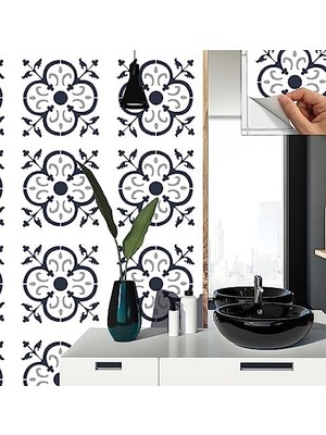 Storemax Kendinden Yapışkanlı Kaplama, Çıkartması, Duvar Zemin Kaplama Solo Fas Desenli Pvc 30X30 cm (11 Adet / 1 M²)