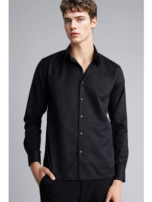 DeFacto Slim Fit Polo Yaka Uzun Kollu Gömlek G6496AX26SP