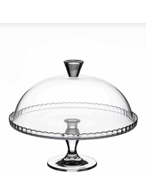 UltraMint Şık Ayaklı Kek ve Kurabiye Pasta Fanusu, Lezzetli Sunumlar Için Ideal