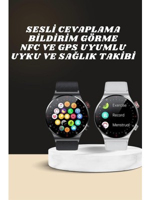 BT Teknik Akıllı Saat Amoled Ekran Bluetooth Bağlantılı Sesli Görüşme Nabız Ölçer