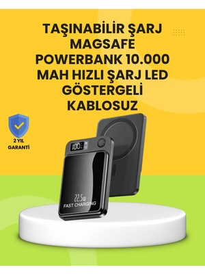 BT Teknik Manyetik ve Hızlı Kablosuz Şarj Güç Bankası Powerbank