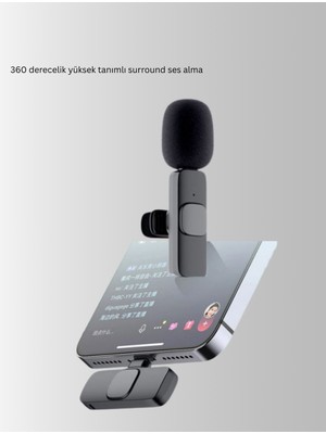 BT Teknik 2’li Kablosuz Yaka Mikrofonu iPhone Için Profesyonel Video Ses