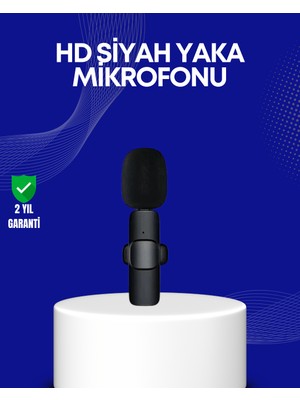 BT Teknik Lightning Girişli 2’li Kablosuz Yaka Mikrofonu Çift Kişilik Kayıt