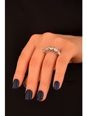 CEBECİ Cebeci 14 Ayar İki Renkli Beştaş Altın Yüzük