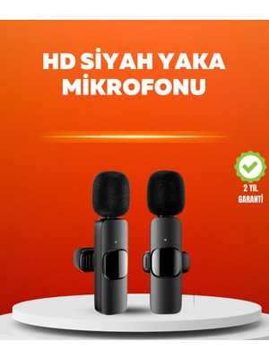 BT Teknik Çift Mikrofonlu Kablosuz Kayıt Seti iPhone Uyumlu Mini Mikrofon