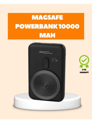 BT Teknik LCD Ekranlı Kablosuz Powerbank Type C ve USB Çıkışlı