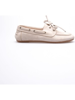 Shoegar Kadın Bej Günlük Süet Ayakkabı EATR27MS06B