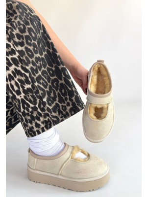 Shoegar Carren Bej Süet Bot