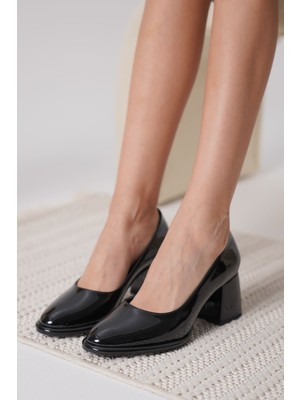 Shoegar Siyah Rugan Kadın Stiletto EATR18MS05A