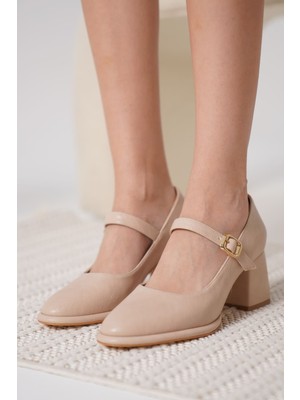 Shoegar Nude Cilt Kadın Topuklu Ayakkabı EATR18MS08D