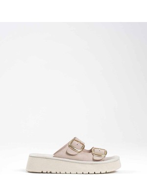 Shoegar Bej Cilt Terlik EATR14MY01B