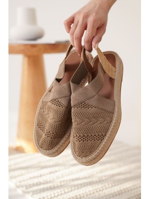 Shoegar Kadın Vizon Espadril Ayakkabı EATR19MY01D