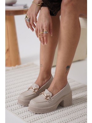 Shoegar Kadın Bej Günlük Ayakkabı EATR06MS03B