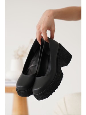 Shoegar Siyah Kadın Günlük Ayakkabı EATR06MS04C