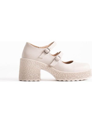 Shoegar Kadın Mat Bej Günlük Ayakkabı EATR06MS07D