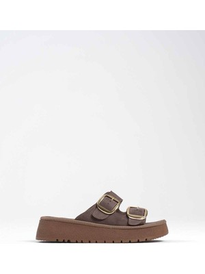 Shoegar Vizon Cilt Terlik EATR14MY01D