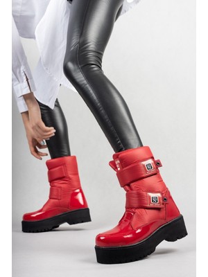 Shoegar Miah Kırmızı Rugan Kar Bot