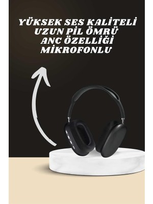 BT Teknik Kulak Üstü Kulaklık Pro9 ve Yeni Nesil Akıllı Saat Android ve Ios Uyumlu Anc Özelliği