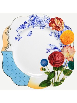 UltraMint Mavi Porselen Yemek Tabağı 28 Cm, Şık ve Dayanıklı Tasarım