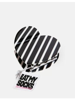 Eat My Socks Heart B&w Stripes Mandal Toka