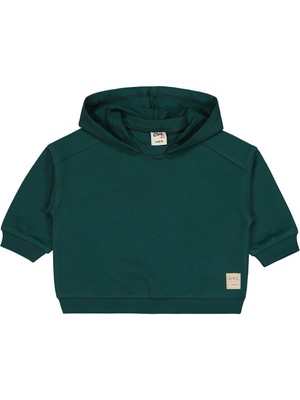Civil Baby Civil Basic Timeless Kapüşonlu 6-18 Ay Sweatshirt - Yeşil 18-24 Ay