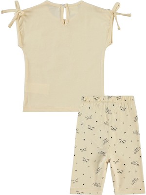 Civil Baby Kedi Baskılı 6-18 Ay Takım - Fil Dişi 18-24 Ay