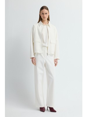 Love My Body Örme Bol Pantolon Kemik 153L9761000