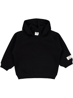Civil Baby Keep Smiling Etiketli Basic 6-18 Ay Sweatshirt - Siyah