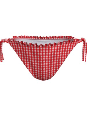 Tommy Hilfiger Kadın Kırmızı Tommy Hilfiger Strıng Sıde Tıe Chee Kadın Kırmızı Bikini Altı