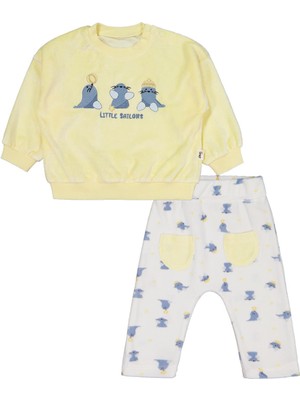 Civil Baby Lıttle Saılors Nakışlı 6-18 Ay Takım - Sarı 9-12 Ay