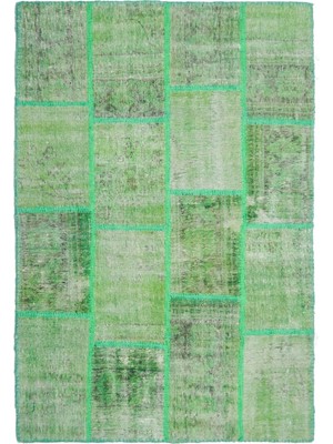 Kilim Co. Patchwork Orman Yeşili El Dokuma Halı 116X180 cm (2.09 M²)