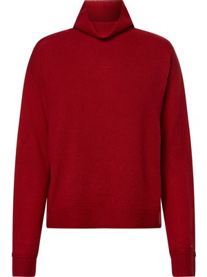 Tommy Hilfiger Kadın Bordo Tommy Hilfiger Softwool Mock-Nk Swe Kadın Bordo Kazak