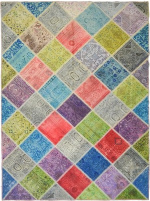 Kilim Co. Patchwork Çok Renkli El Dokuma Halı 170X234 cm (3.98 M²)