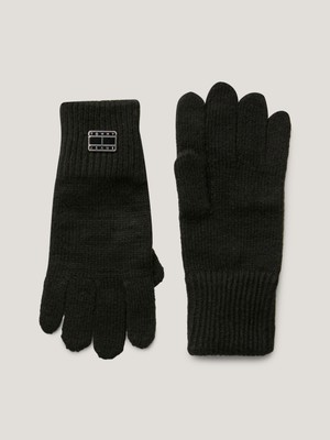 Tommy Hilfiger Kadın Siyah Tommy Hilfiger Tjw Cosy Knıt Gloves Kadın Siyah Eldiven