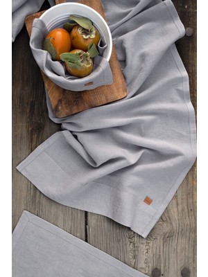 Barine Keten Runner Gri