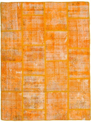Kilim Co. Patchwork Turuncu Renk El Dokuma Halı 138X181 cm (2.5 M²)