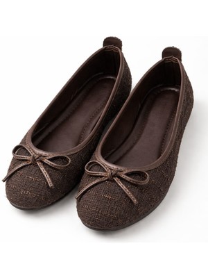 Slipcat Tüvit Kumaş Mary Jane Babet Şık Tokalı Ortopedik Taban Günlük Ayakkabı