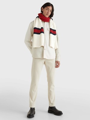 Tommy Hilfiger Erkek Krem Tommy Hilfiger Th Premıum Cable Knı Erkek Krem Atkı