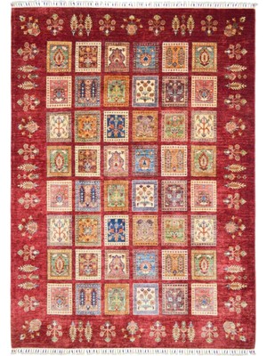Kilim Co. Afgan Binbirgece El Dokuma Kırmızı Renk Halı 180X260 cm (4.68 M²)