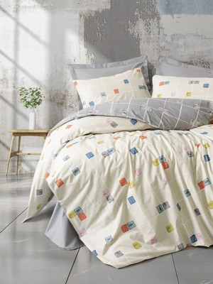 Bigelal Çift Kişilik Nev Takımı Minimal Evo Gri