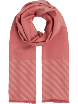 Tommy Hilfiger Kadın Pembe Tommy Hilfiger Th Outlıne Scarf Mıc Kadın Pembe Atkı