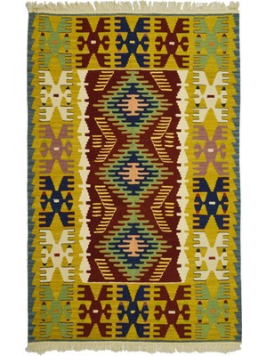 Kilim Co. Yünden El Dokuma Uşak Kök Ince Kilim 120X180 cm (2.16 M²)