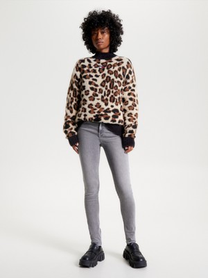 Tommy Hilfiger Kadın Gri Tommy Hilfiger Nora Mr Skn DG1275 Kadın Gri Kot Pantolon