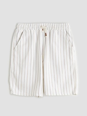 Lc Waikiki Yeni Sezon Beli Lastikli Çizgili Erkek Çocuk Şort