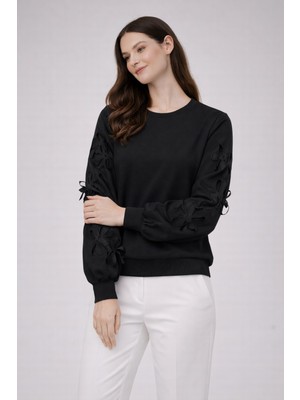On Triko Kol Detaylı Sweat 70351