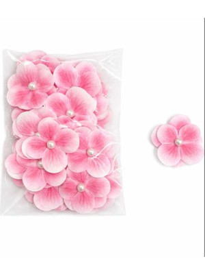 E Elmas Incili Ortanca Çiçeği Düğün Nişan Söz Süsleme Malzemesi 25 Adet