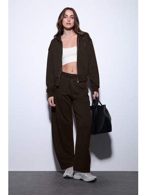 Antioch Kahve Kapüşonlu Eşofman Takım